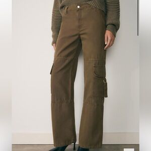 Women's Brown Cargo Pants
